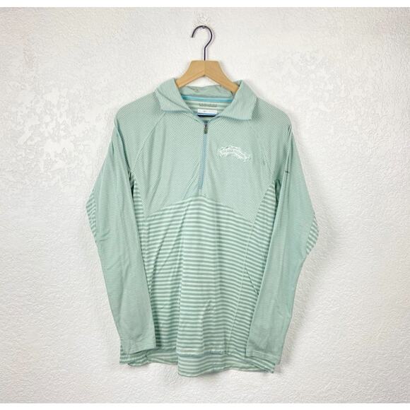 Sierra nevada stripe quarter zip pullover sweatshirt large - Picture 1 of 6